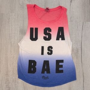 Victoria's Secret PINK Red, white blue Tank Top